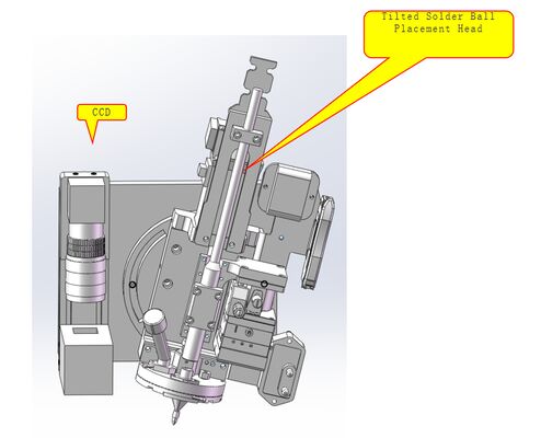 Single Conveyor Solder Ball Welding Machine with Rotary Fixture and Tilted Welding Head Modular conveyor system  welding system